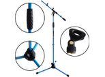 Asta Microfonica Keepdrum MS106 Bl Blu Con Morsetto