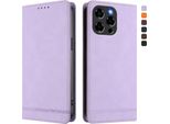Custodia Per Doogee Note 58 / Note 58 Pro, Retro Custodia In Finto Cuoio Flip Con Supporto E Slot Per Carte Viola