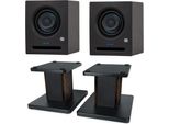 Presonus Studio Monitor Eris Pro 4 1 Coppia Con Supporto Per Diffusori In Noce