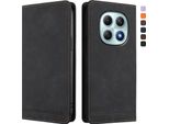 Custodia Per Xiaomi Redmi Note 15, Retro Custodia In Finto Cuoio Flip Con Supporto E Slot Per Schede Nero