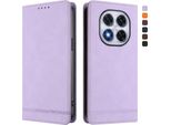 Custodia Per Xiaomi Poco X7/Redmi Note 14 Pro 5G/14 Pro+ 5G, Retro Custodia Flip In Finto Cuoio Con Supporto E Slot Per Carte Purple