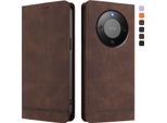 Custodia Per Honor X9D, Custodia Retro In Finto Cuoio Con Supporto E Slot Per Carte Di Credito Marrone