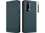 Custodia Per Xiaomi Poco F5 Pro/Redmi K60/K60 Pro, Custodia Retro In Finto Cuoio Flip Con Supporto E Slot Per Carte Verde