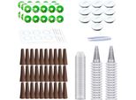 Set Di Spugne Per Coltivazione Da 161 Pezzi - Spugne Di Ricambio Per Coltivazione - Sistema Idroponico - Kit Per Giardino Indoor Sistema Idroponico
