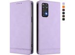 Custodia Per Xiaomi Redmi Note 11S/Note 11 4G, Retro Custodia In Finto Cuoio Flip Con Supporto E Slot Per Carte Purple
