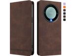 Custodia Per Honor X9A/Magic5 Lite, Custodia Retro In Finto Cuoio Con Supporto E Slot Per Carte Marrone