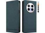Custodia Per Huawei Mate 70 Pro/Mate 70 Pro+, Custodia Flip In Finto Cuoio Retro Con Supporto E Slot Per Carte Verde