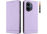 Custodia Per Honor 400, Flip Case In Finto Cuoio Retrò Con Supporto E Slot Per Carte Di Credito Viola