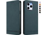 Custodia Per Honor 60 Se, Flip Case In Finto Cuoio Retrò Con Supporto E Slot Per Carte Di Credito Verde