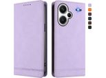 Custodia Per Xiaomi Redmi Note 13 Pro+, Retro Custodia In Finto Cuoio Flip Con Supporto E Slot Per Carte Viola