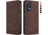 Custodia Per Xiaomi Redmi Note 11S/Note 11 4G, Retro Custodia Flip In Finto Cuoio Con Supporto E Slot Per Schede Marrone