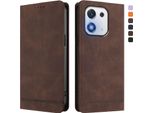 Custodia Per Honor X70I, Flip Case In Finto Cuoio Retrò Con Supporto E Slot Per Carte Di Credito Marrone