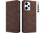 Custodia Per Xiaomi Poco F5/Redmi Note 12 Turbo 5G, Retro Custodia In Finto Cuoio Flip Con Supporto E Slot Per Schede Brown