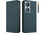 Custodia Per Honor X7B 4G/Honor X7B 5G/Honor 90 Smart, Custodia Flip In Finto Cuoio Retro Con Supporto E Slot Per Carte Verde