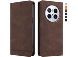 Custodia Per Huawei Mate 70, Custodia Retro In Finto Cuoio Con Supporto E Slot Per Carte Di Credito Marrone