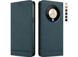 Custodia Per Honor X9B/Magic6 Lite, Custodia Retro In Finto Cuoio Con Supporto E Slot Per Carte Verde
