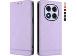 Custodia Per Xiaomi Redmi Note 14 Pro 4G, Retro Custodia In Finto Cuoio Flip Con Supporto E Slot Per Carte Purple