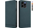 Custodia Per Doogee Note 58 / Note 58 Pro, Custodia Retro In Finto Cuoio Con Supporto E Slot Per Carte Verde