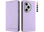 Custodia Per Honor 400 Pro, Custodia Retro In Finto Cuoio Con Supporto E Slot Per Carte Di Credito Viola