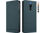 Custodia Per Xiaomi Redmi 8/Redmi 8A, Custodia Retro In Finto Cuoio Con Supporto E Slot Per Carte Verde
