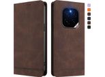Custodia Per Honor Gt Pro, Flip Case In Finto Cuoio Retrò Con Supporto E Slot Per Carte Di Credito Marrone