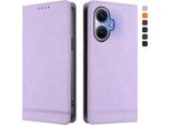 Custodia Per Xiaomi Poco F7/Redmi Turbo 4 Pro, Retro Custodia In Finto Cuoio Flip Con Supporto E Slot Per Carte Viola