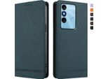 Custodia Per Itel P38/Itel S17/Itel Vision 3, Custodia Retro In Finto Cuoio Con Supporto E Slot Per Carte Verde