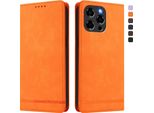 Custodia Per Doogee Note 58 / Note 58 Pro, Custodia Retro In Finto Cuoio Flip Con Supporto E Slot Per Schede Arancione