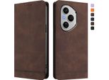 Custodia Per Honor 400 Pro, Flip Case In Finto Cuoio Retrò Con Supporto E Slot Per Carte Di Credito Marrone