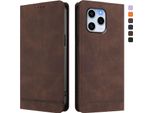 Custodia Per Honor 60 Se, Flip Case In Finto Cuoio Retrò Con Supporto E Slot Per Carte Di Credito Marrone
