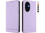 Custodia Per Honor 200 Pro, Custodia Retro In Finto Cuoio Con Supporto E Slot Per Carte Di Credito Viola