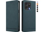 Custodia Per Doogee N55 Plus, Custodia Retro In Finto Cuoio Flip Con Supporto E Slot Per Carte Di Credito Verde