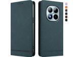 Custodia Per Xiaomi Redmi Note 15 Pro+, Custodia Retro In Finto Cuoio Con Supporto E Slot Per Schede Verde