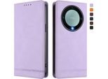 Custodia Per Honor X9A/Magic5 Lite, Custodia Retro In Finto Cuoio Con Supporto E Slot Per Carte Purple