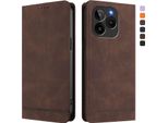 Custodia Per Blu Bold K10/Blu G54, Custodia Retro In Finto Cuoio Flip Con Supporto E Slot Per Schede Brown