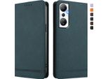 Custodia Per Infinix Hot 20 4G, Custodia Retro In Finto Cuoio Flip Con Supporto E Slot Per Carte Verde