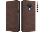 Custodia Per Nokia G20 / Nokia G10 / Nokia 6.3, Custodia Retro In Finto Cuoio Con Supporto E Slot Per Carte Di Credito Marrone