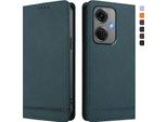 Custodia Per Oppo K11 5G, Custodia Retro In Finto Cuoio Con Supporto E Slot Per Carte Verde