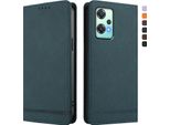 Custodia Per Oneplus Nord Ce 2 Lite 5G/Nord 2 Lite, Custodia Flip In Finto Cuoio Retrò Con Supporto E Slot Per Schede Verde