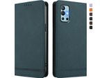 Custodia Per Oneplus 8T /Oneplus 9R, Custodia Retro In Finto Cuoio Con Supporto E Slot Per Schede Verde
