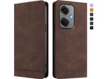 Custodia Per Oppo K11 5G, Custodia Retro In Finto Cuoio Con Supporto E Slot Per Carte Marrone