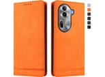 Custodia Per Oppo Reno11 Pro 5G, Custodia Retro In Finto Cuoio Con Supporto E Slot Per Carte Orange