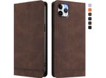 Custodia Per Iphone 11 Pro Max, Custodia Retro In Finto Cuoio Con Supporto E Slot Per Carte Di Credito Marrone