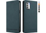 Custodia Per Nokia G42/Nokia G310, Custodia Retro In Finto Cuoio Con Supporto E Slot Per Carte Verde