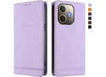 Custodia Per Oppo A5 Pro 4G/A5 Pro 5G, Custodia Retro In Finto Cuoio Con Supporto E Slot Per Carte Di Credito Viola