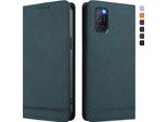 Custodia Per Oppo A72 / A92 / A72 4G, Custodia Retro In Finto Cuoio Con Supporto E Slot Per Schede Verde