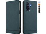 Custodia Per Huawei Nova Y70 Plus, Custodia Retro In Finto Cuoio Con Supporto E Slot Per Carte Verde