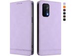 Custodia Per Oneplus Nord N200 5G, Custodia Retro In Finto Cuoio Con Supporto E Slot Per Carte Di Credito Viola