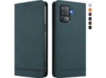 Custodia Per Oppo F19 Pro, Custodia Retro In Finto Cuoio Flip Con Supporto E Slot Per Carte Verde