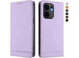 Custodia Per Oppo Reno13 F 5G, Retro Custodia In Finto Cuoio Flip Con Supporto E Slot Per Carte Purple